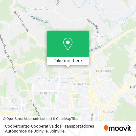 Coopercargo-Cooperativa dos Transportadores Autônomos de Joinvile map