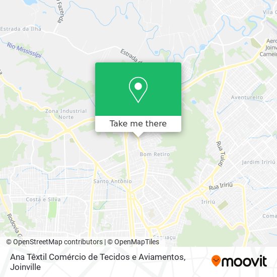 Ana Têxtil Comércio de Tecidos e Aviamentos map