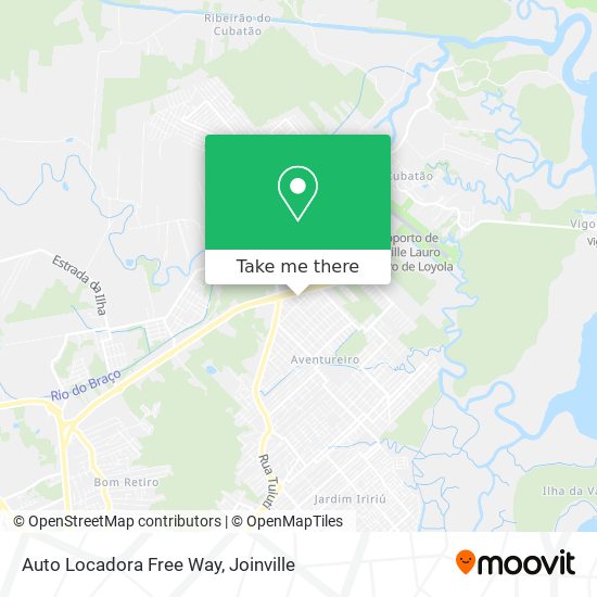 Auto Locadora Free Way map