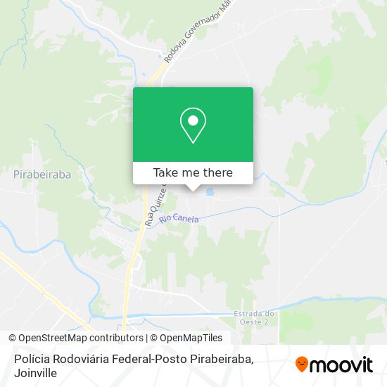 Polícia Rodoviária Federal-Posto Pirabeiraba map