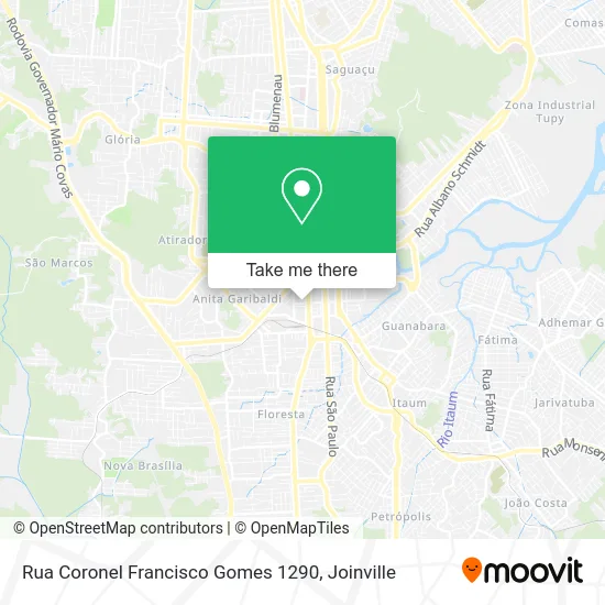 Rua Coronel Francisco Gomes 1290 map