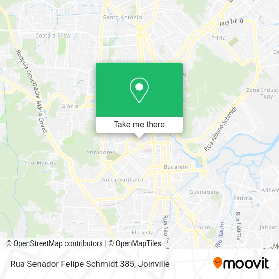 Rua Senador Felipe Schmidt 385 map