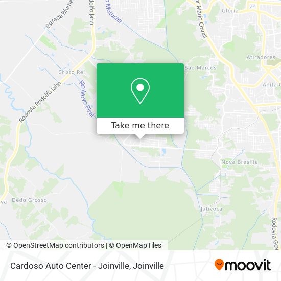 Mapa Cardoso Auto Center - Joinville