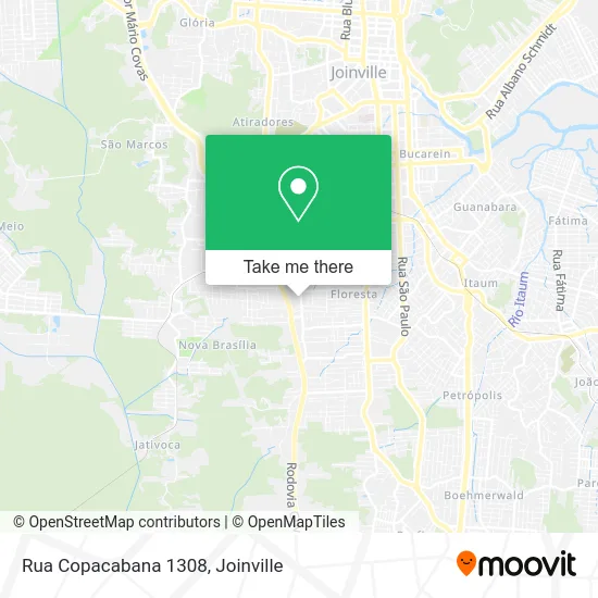 Rua Copacabana 1308 map