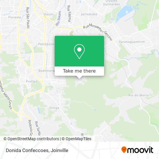 Donida Confeccoes map