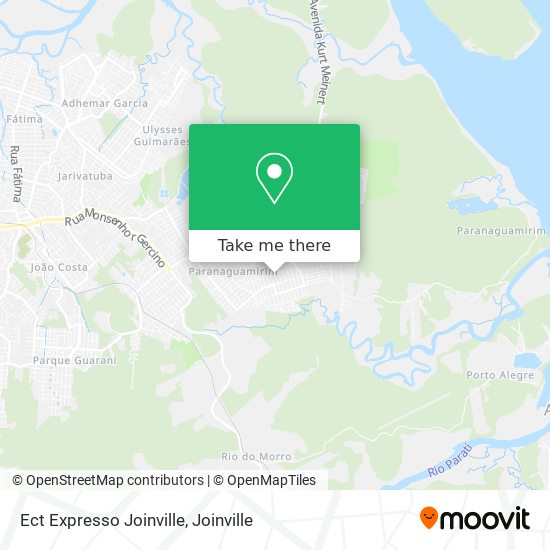 Ect Expresso Joinville map