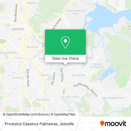 Produtos Caseiros Palmeiras map