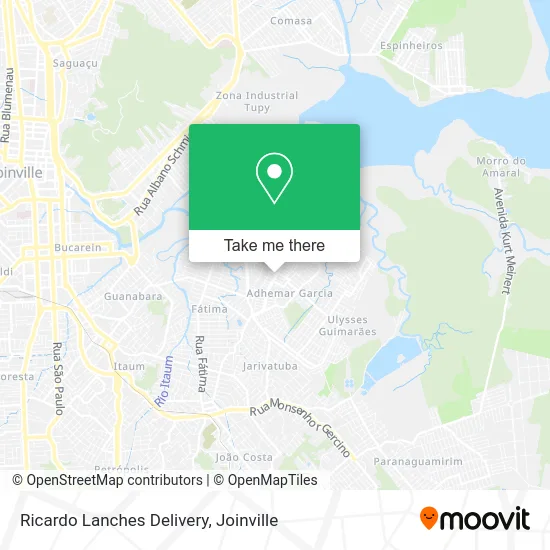 Ricardo Lanches Delivery map