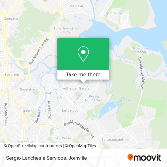 Sergio Lanches e Servicos map