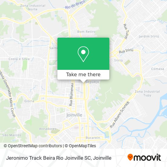 Jeronimo Track Beira Rio Joinville SC map