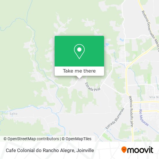 Cafe Colonial do Rancho Alegre map