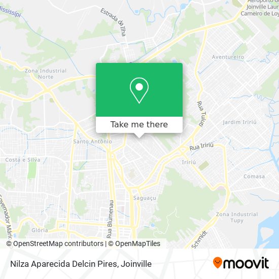 Nilza Aparecida Delcin Pires map