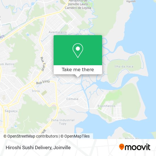 Hiroshi Sushi Delivery map