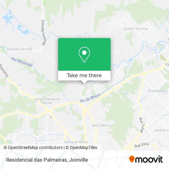 Residencial das Palmeiras map