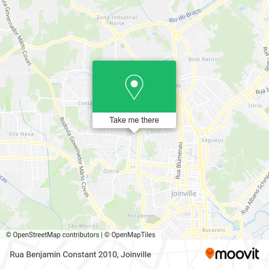 Rua Benjamin Constant 2010 map