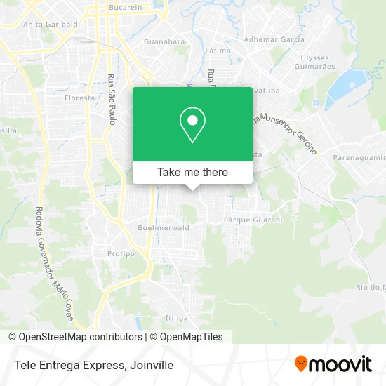 Tele Entrega Express map