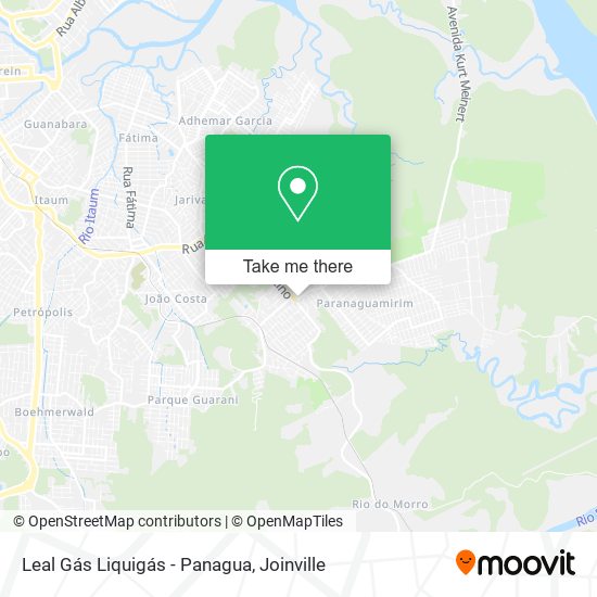 Leal Gás Liquigás - Panagua map