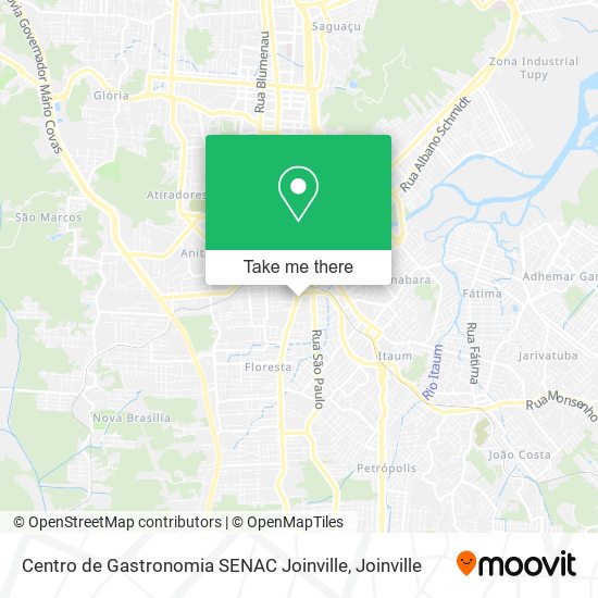 Centro de Gastronomia SENAC Joinville map