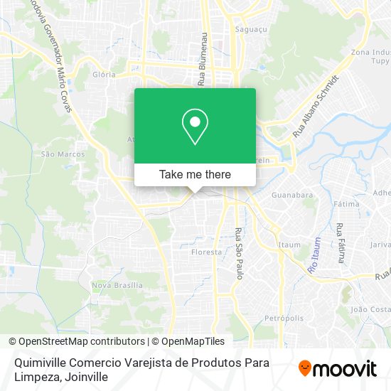 Quimiville Comercio Varejista de Produtos Para Limpeza map