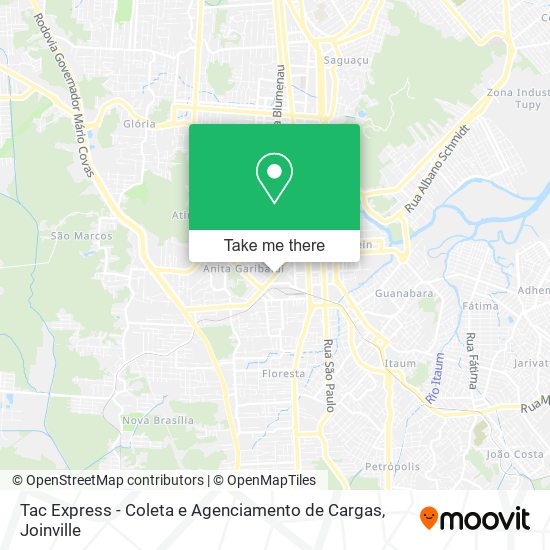 Tac Express - Coleta e Agenciamento de Cargas map