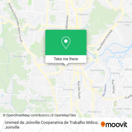 Mapa Unimed de Joinville Cooperativa de Trabalho Mdico