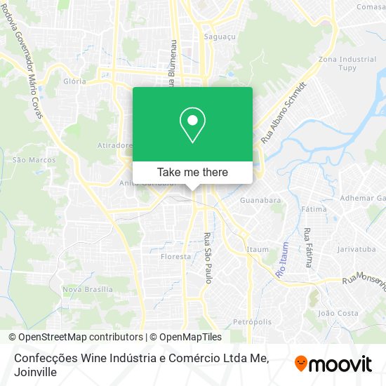 Confecções Wine Indústria e Comércio Ltda Me map