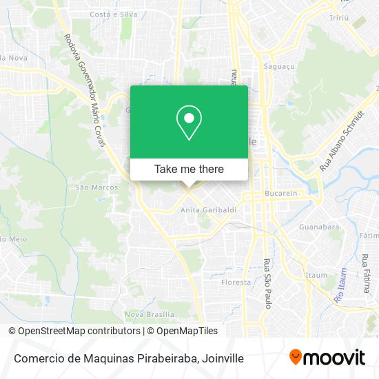 Comercio de Maquinas Pirabeiraba map