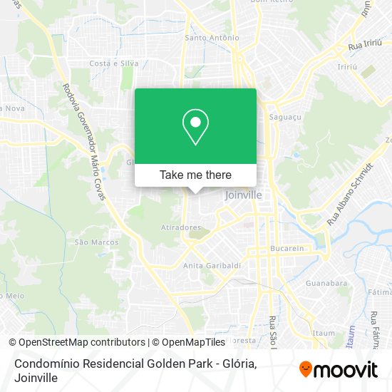 Condomínio Residencial Golden Park - Glória map