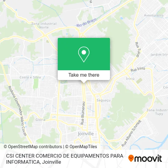 CSI CENTER COMERCIO DE EQUIPAMENTOS PARA INFORMATICA map