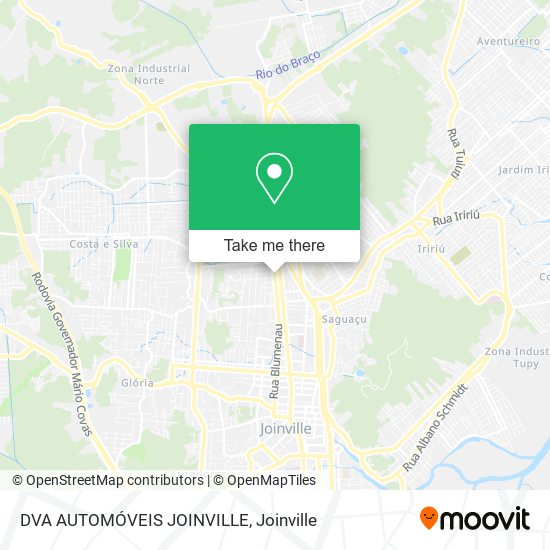 DVA AUTOMÓVEIS JOINVILLE map