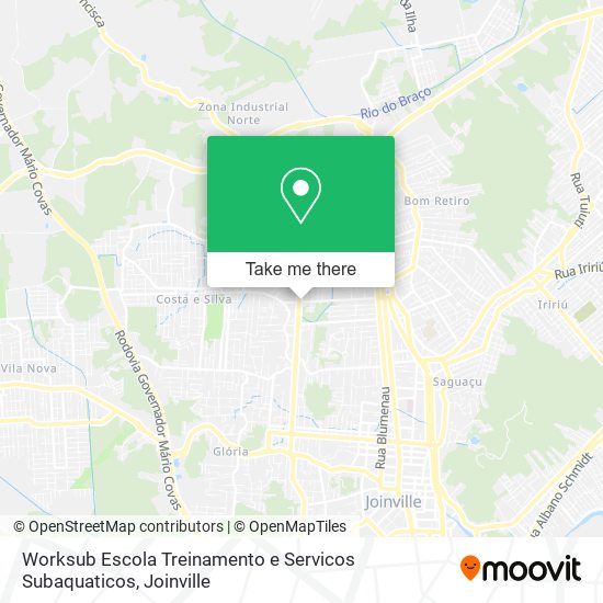 Worksub Escola Treinamento e Servicos Subaquaticos map