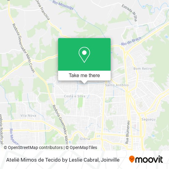 Ateliê Mimos de Tecido by Leslie Cabral map