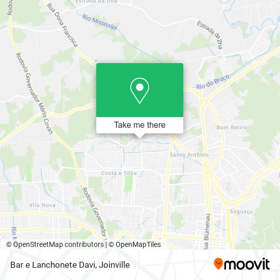 Bar e Lanchonete Davi map