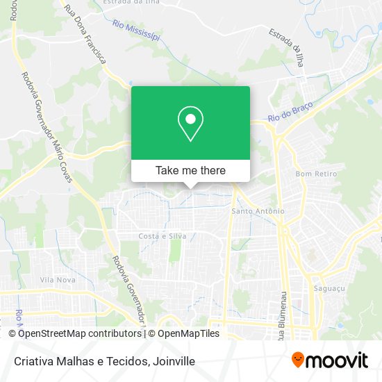 Criativa Malhas e Tecidos map