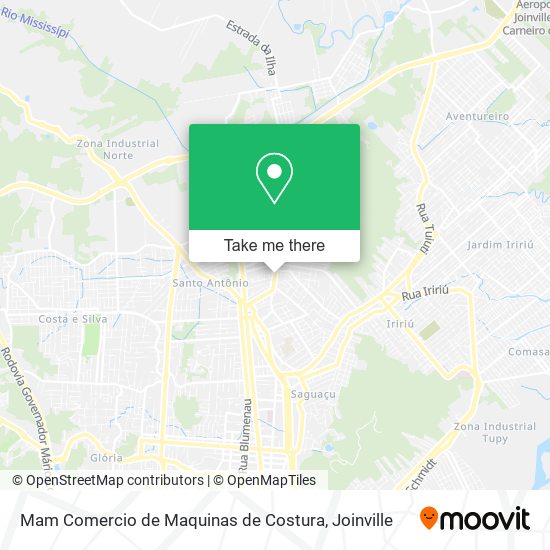 Mam Comercio de Maquinas de Costura map