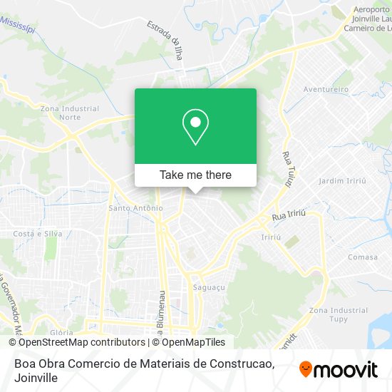 Mapa Boa Obra Comercio de Materiais de Construcao