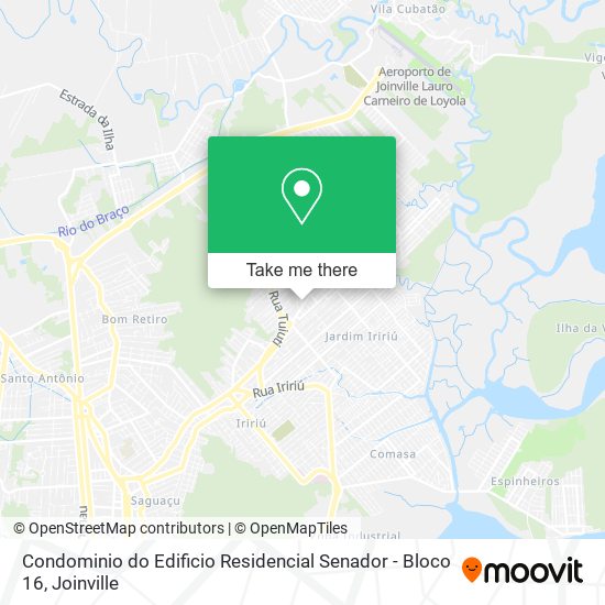 Condominio do Edificio Residencial Senador - Bloco 16 map