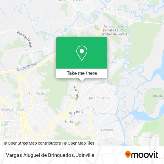 Vargas Aluguel de Brinquedos map