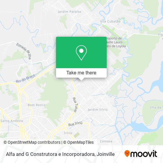 Mapa Alfa and G Construtora e Incorporadora