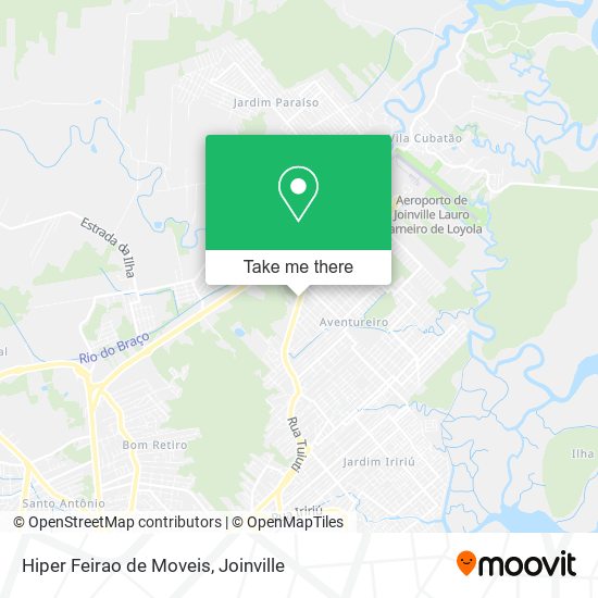 Mapa Hiper Feirao de Moveis