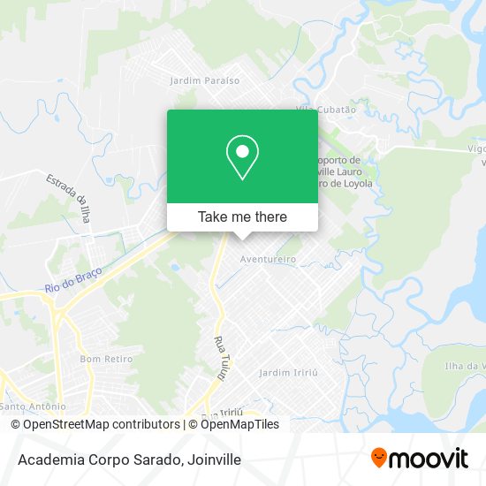 Mapa Academia Corpo Sarado