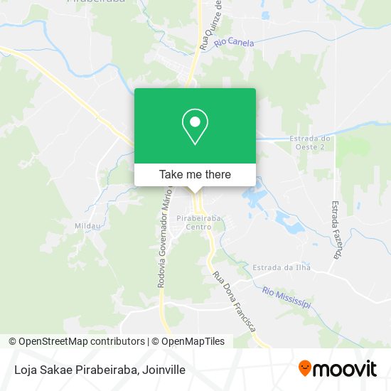 Loja Sakae Pirabeiraba map