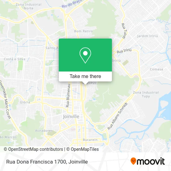 Rua Dona Francisca 1700 map