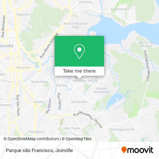 Parque são Francisco map