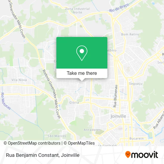 Rua Benjamin Constant map