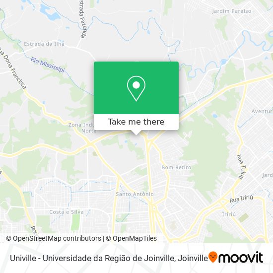 Univille - Universidade da Região de Joinville map