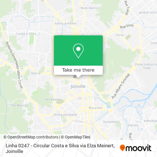 Linha 0247 - Circular Costa e Silva via Elza Meinert map
