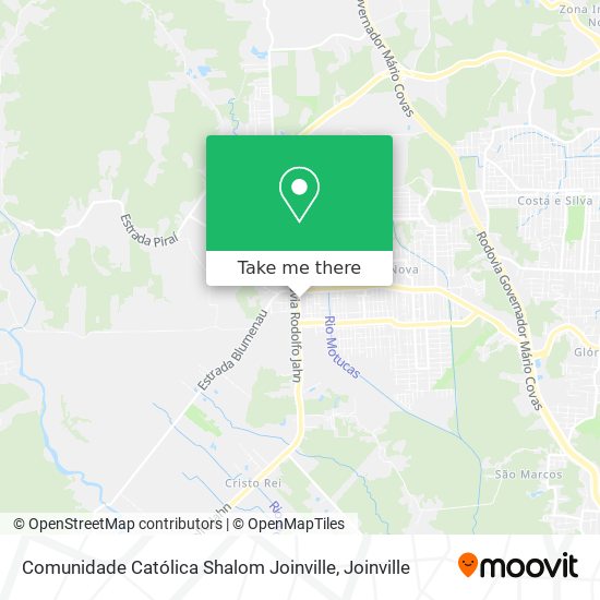 Mapa Comunidade Católica Shalom Joinville