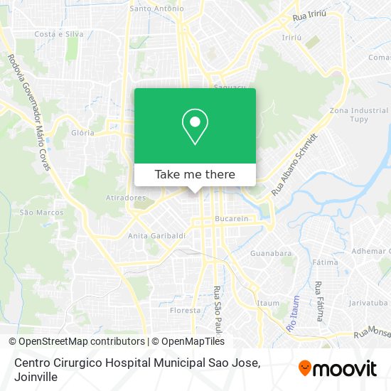 Centro Cirurgico Hospital  Municipal Sao Jose map