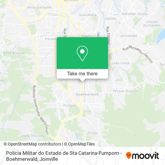 Polícia Militar do Estado de Sta Catarina-Fumpom - Boehmerwald map